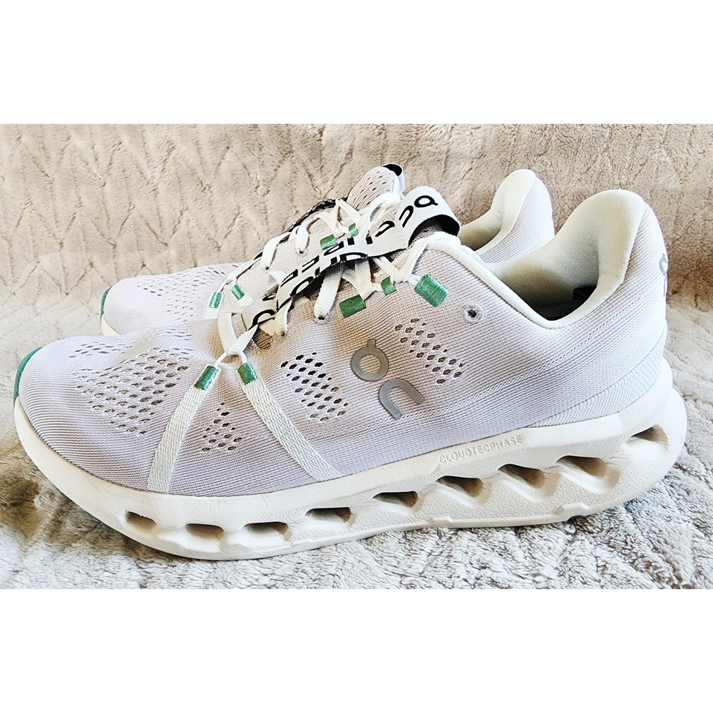 On Cloud Cloudsurfer Pearl/Ivory Teal Running Shoes Mens 8.5